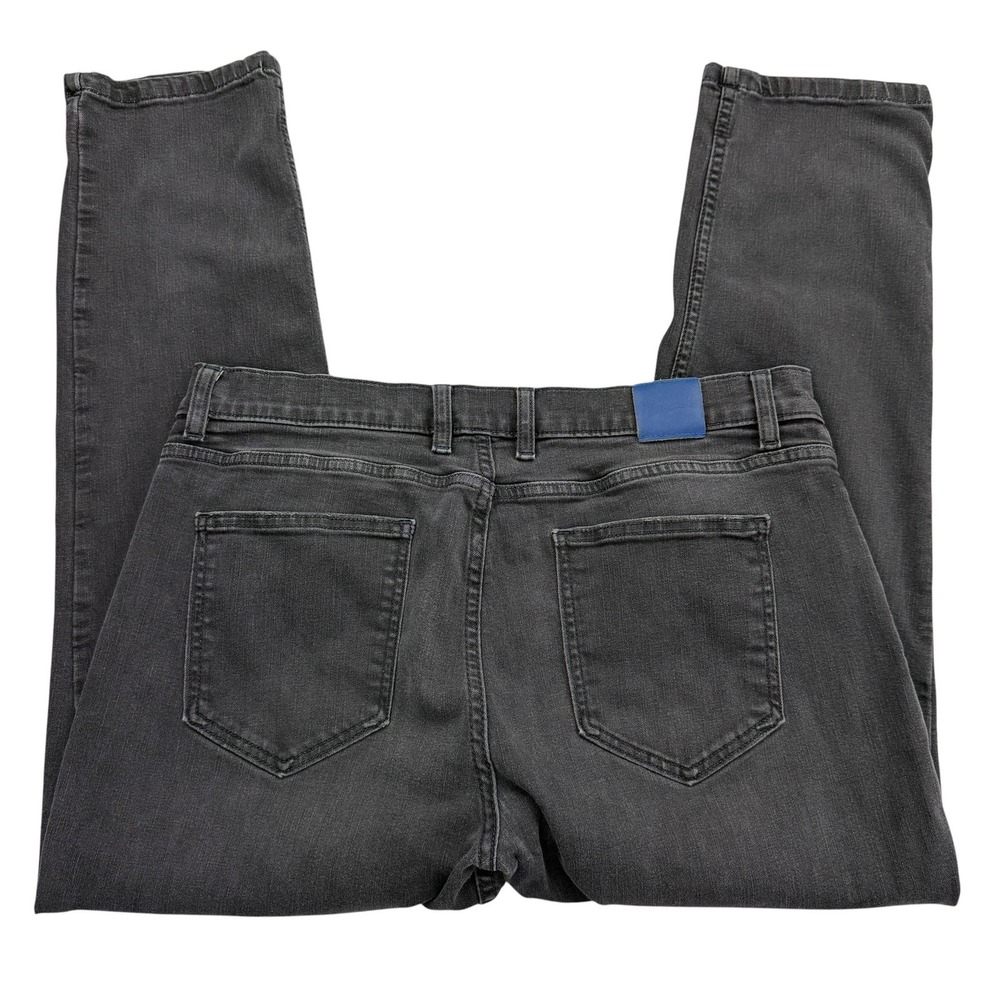 Mugsy Jeans Mens 38x30 Gray Charcoal Mags Straight Stretch Denim 5 Pocket Pants